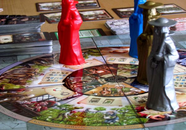 Board game review: Alchemicus - game in progress Board game review: Alchemicus - game in progress