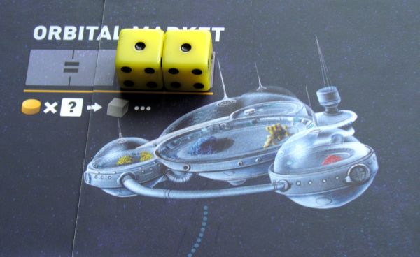 Board game review: Alien Frontiers - detail of the board Board game review: Alien Frontiers - detail of the board