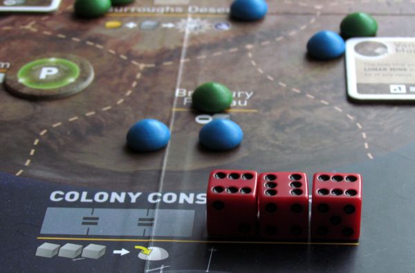 Board game review: Alien Frontiers - game is underway Board game review: Alien Frontiers - game is underway