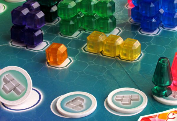 Board game review: Bloqs - game in progress Board game review: Bloqs - game in progress