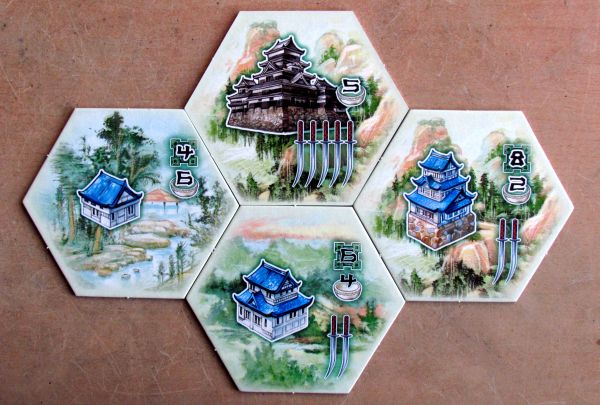 Board game review: Bushido: Der Weg des Kriegers - tiles Board game review: Bushido: Der Weg des Kriegers - tiles