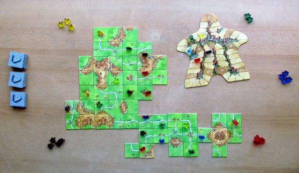 Carcassonne Jubilejní edice - rozehraná hra