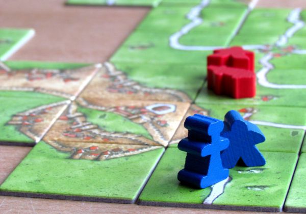 Carcassonne: Kupci a stavitelé - rozehraná hra