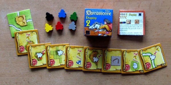 Carcassonne Mini 1-3 - balení Dopisy