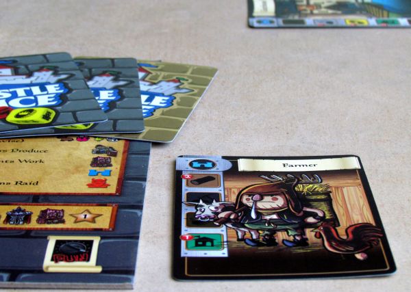 Board game review: Castle Dice - game in progress Board game review: Castle Dice - game in progress