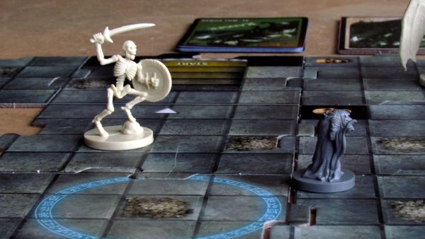 Board game review: Dungeons and Dragons: Castle Ravenloft - game in progress Board game review: Dungeons and Dragons: Castle Ravenloft - game in progress