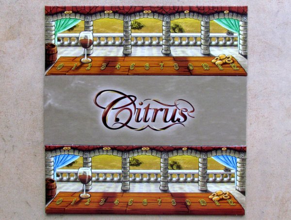 Board game review: Citrus - player boards Board game review: Citrus - player boards