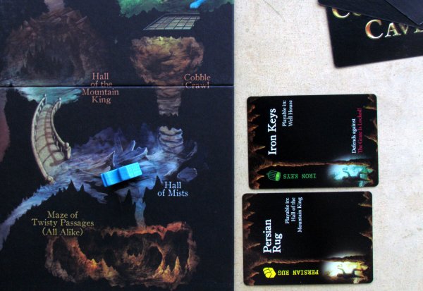 Board game review: Colossal Cave - game in progress Board game review: Colossal Cave - game in progress
