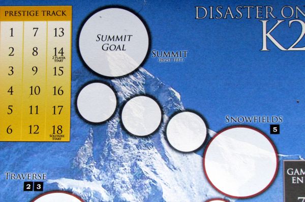 Disaster on K2 - detail herního plánu