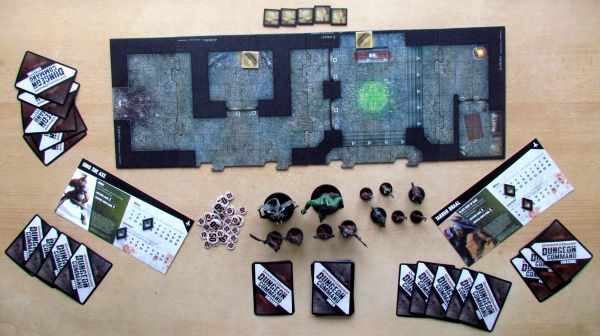 Dungeon Command: Tyranny of Goblins - připravená hra