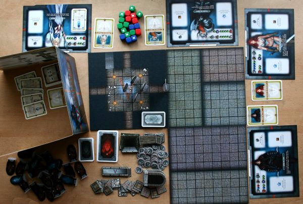 Dungeon Venture - připravená hra