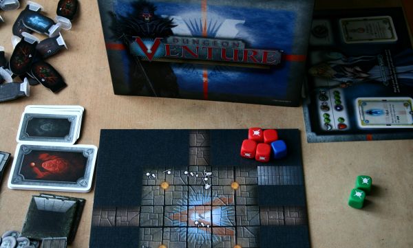 Board game review: Dungeon Venture - game in progress Board game review: Dungeon Venture - game in progress
