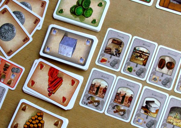 Florenza: The Card Game - připravená hra
