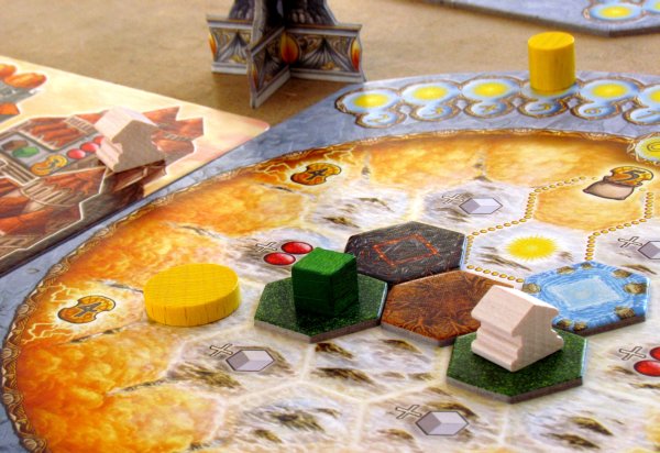 Board game review: Helios - game in progress Board game review: Helios - game in progress