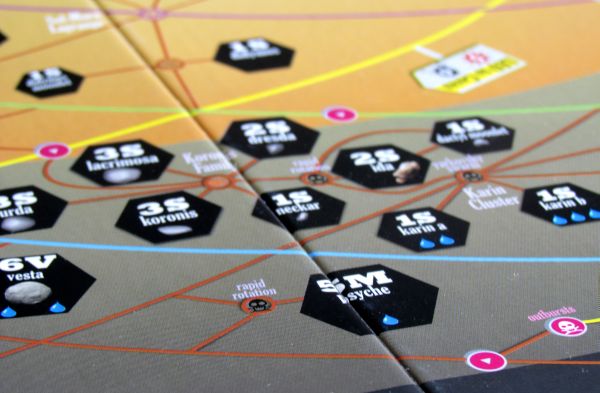Board game review: High Frontier - board detail Board game review: High Frontier - board detail