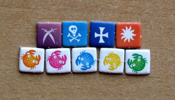 Board game review: Kraby - tokens Board game review: Kraby - tokens