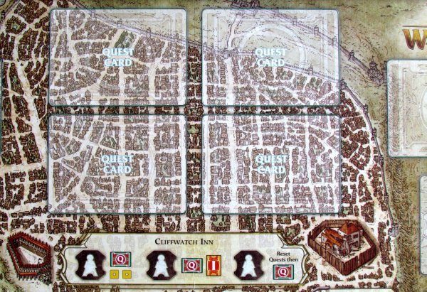 Board game review: Lords of Waterdeep - board detail Board game review: Lords of Waterdeep - board detail
