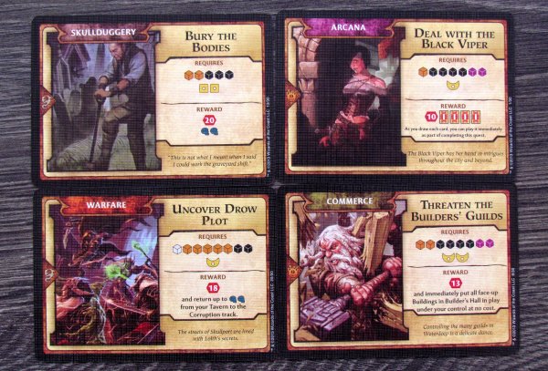 Lords of Waterdeep: Scoundrels of Skullport - karty