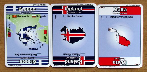 Mapominoes: Europe - karty