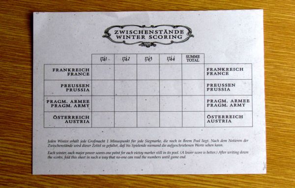 Board game review: Maria - winter scoring Board game review: Maria - winter scoring