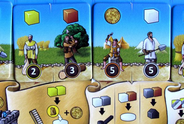 Board game review: Milestones - game in progress Board game review: Milestones - game in progress