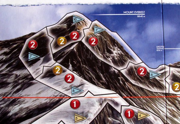 Mount Everest - detail herního plánu
