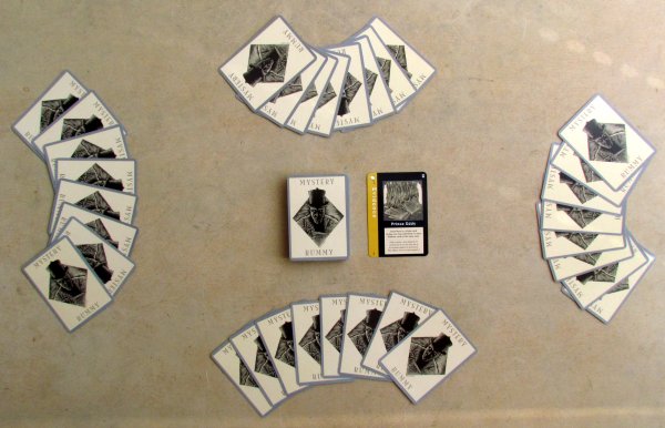Mystery Rummy: Jack the Ripper - připravená hra