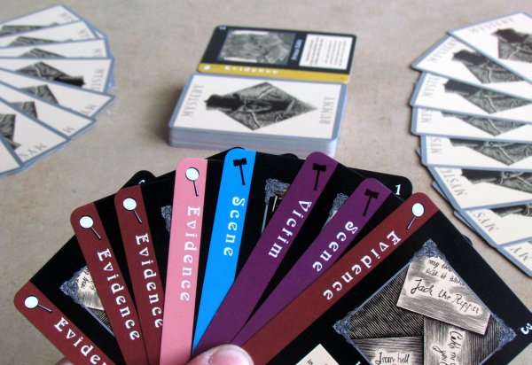 Mystery Rummy: Jack the Ripper - připravená hra