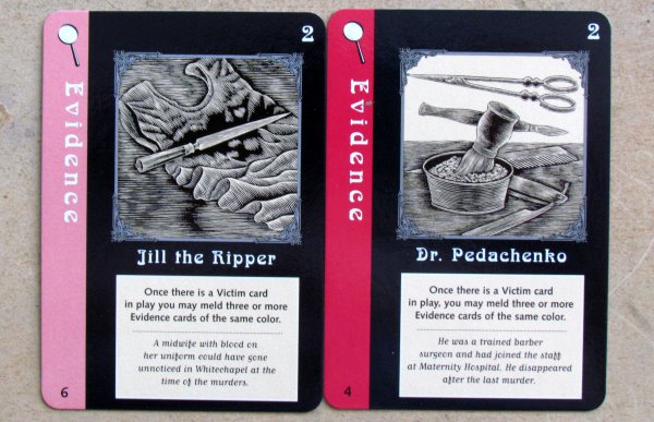 Mystery Rummy: Jack the Ripper - cards