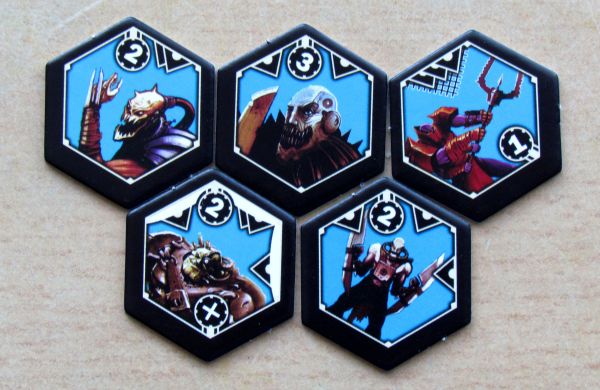 Board game review: Neuroshima Hex - tokens Board game review: Neuroshima Hex - tokens