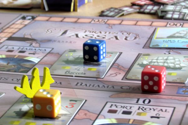 Board game review: Pirates of Nassau - game in progress Board game review: Pirates of Nassau - game in progress