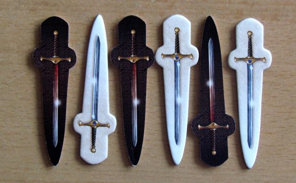 Board game review: Shadows over Camelot - tokens Board game review: Shadows over Camelot - tokens