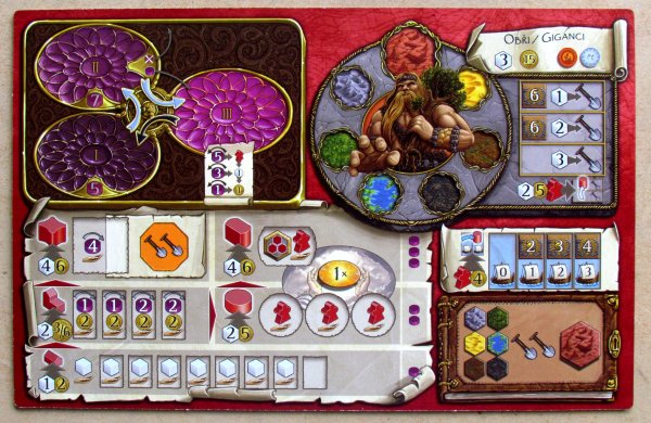 Terra Mystica - hráčský plán