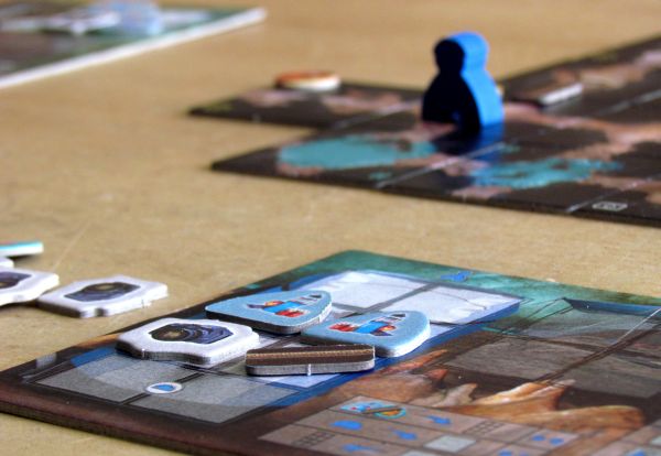 Board game review: The Cave - game in progress Board game review: The Cave - game in progress