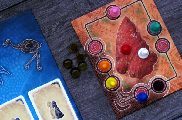 Board game review: Uluru - game in progress Board game review: Uluru - game in progress