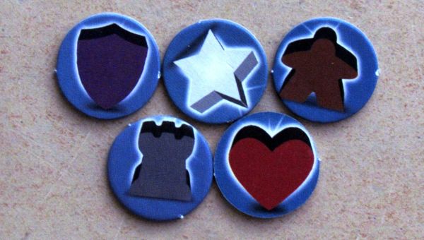 Board game review: Upon a Fable - tokens Board game review: Upon a Fable - tokens