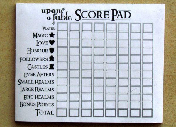 Board game review: Upon a Fable - notepad Board game review: Upon a Fable - notepad