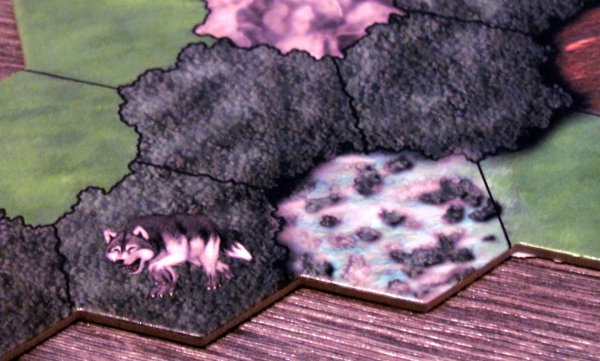 Wilderness - detail dílku mapy