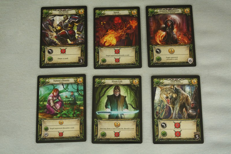 Hero Realms - green cards